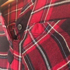 Beach|Lounge Plaid Tunic size x small